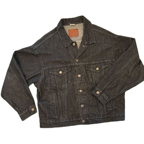 Wild West‎ VINTAGE Marlboro Man Denim Trucker Jacket - Size Large - Picture 2 of 3